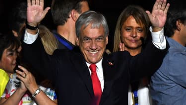 Sebastian Pinera au soir de sa victoire, le 17 décembre.