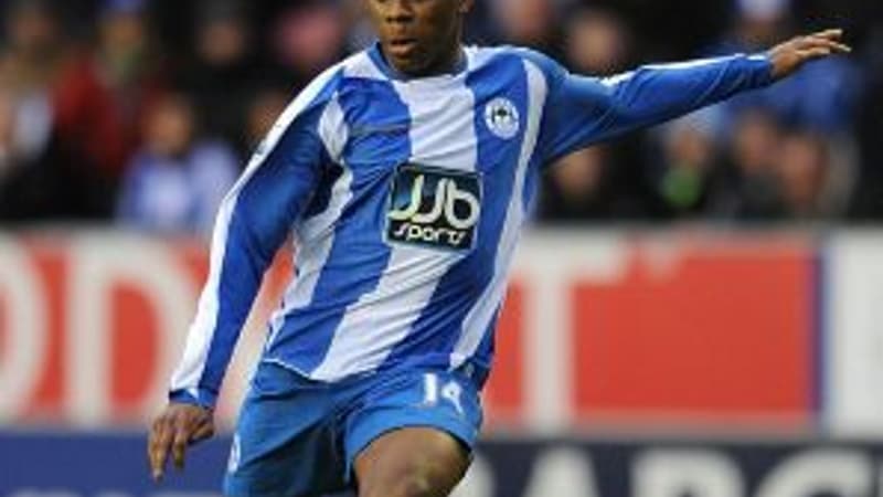 Charles N'Zogbia avec les couleurs de Wigan