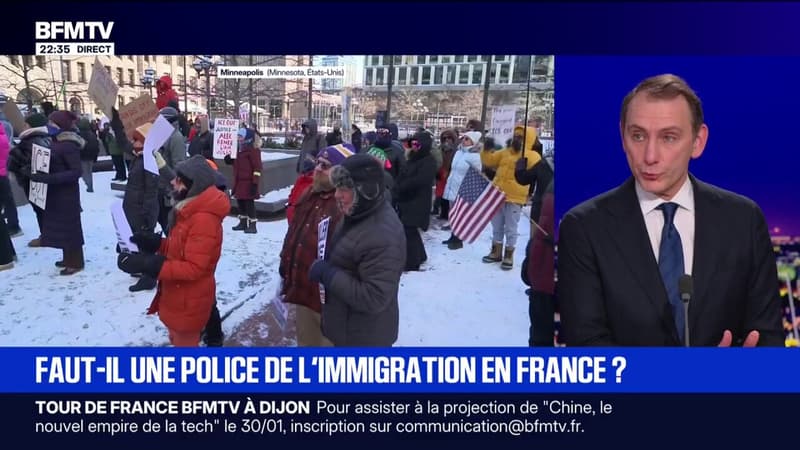 Faut-il une police de l'immigration en France ?: "Quelqu'un qui n'est pas en situation régulière en France, doit partir, mais doit partir en étant traité en être humain", déclare Laurent Jacobelli, député (RN)