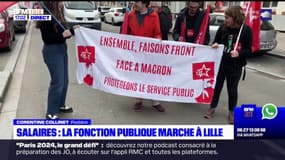 Lille: la fonction publique manifeste pour une hausse des salaires