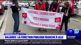 Lille: la fonction publique manifeste pour une hausse des salaires