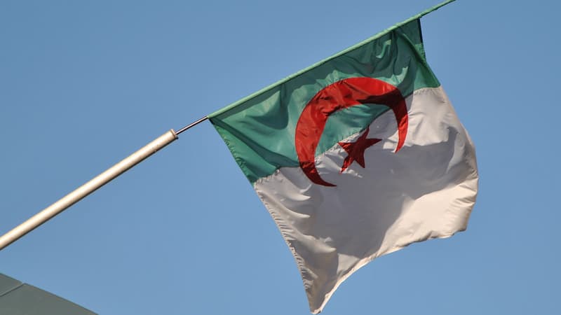 Des étudiants manifestent à Alger ce dimanche.