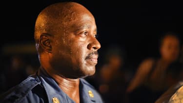 Le capitaine Ron Johnson, qui a réussi jeudi soir à ramener le calme à Ferguson, dans le Missouri.