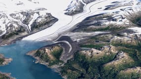 Vidéo Google Earth de l'évolution du glacier Columbia, en Alaska, entre 1984 et 2020