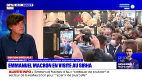 Lyon: le "bain de jouvence" d'Emmanuel Macron au Sirha