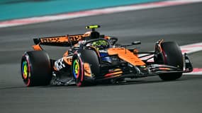 Lando Norris (McLaren) lors du Grand Prix d'Abu Dhabi le 8 décembre 2024