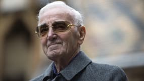 L'artiste Charles Aznavour, le 19 novembre 2017 à Beaune. 