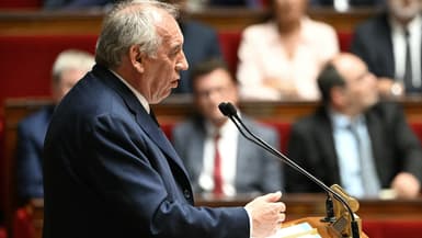 François Bayrou à la tribune de l'Assemblée nationale, le 8 septembre 2025.