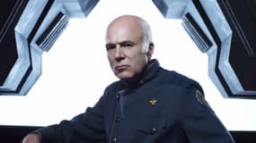 Michael Hogan dans la série "Battlestar Galactica"