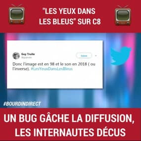 "Les yeux dans les Bleus" sur C8: un bug gâche la diffusion, les internautes décus