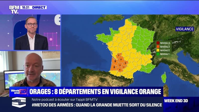 Orages: huit départements en vigilance orange - 27/04