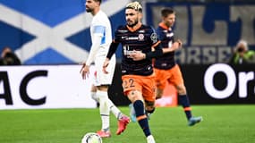 Rémy Cabella avec Montpellier le 10 avril 2022