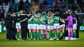 L'équipe d'Irlande lors du match de préparation face à la France, le 6 juillet 2023.