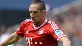 Franck Ribery aux couleurs du Bayern Munich, club avec lequel il a renouvelé son contrat jusqu'en 2017.