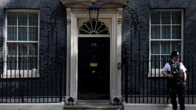 L'entrée du 10 Downing Street, résidence du Premier ministre britannique, en juin 2022