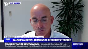 Fausses alertes à la bombe: "L'impact sera sérieux pour les aéroports, il est temps que ça s'arrête", estime Thomas Juin (président de l'Union des aéroports français)