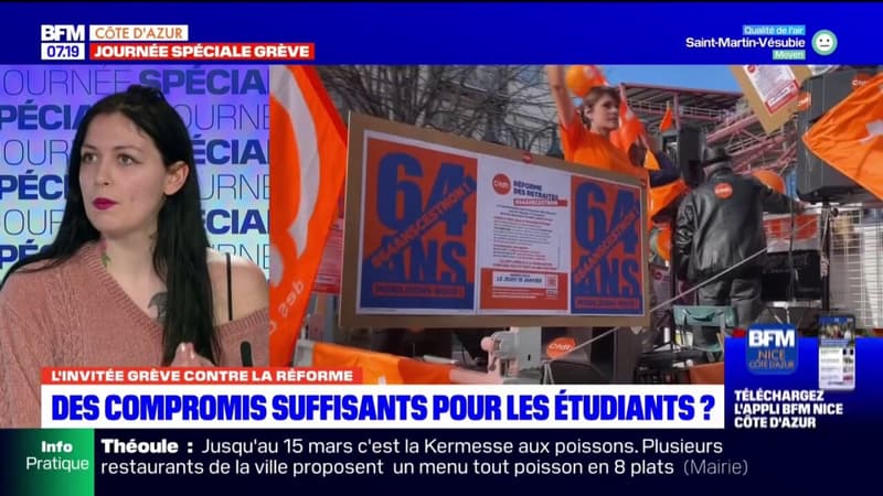 Alpes-Maritimes: le ras-le-bol des étudiants contre la réforme des retraites