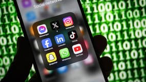 Des applications de réseaux sociaux sur un smartphone.