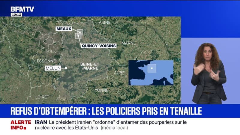 Seine-et-Marne: deux policiers hospitalisés après avoir été blessés à la suite du refus d'obtempérer