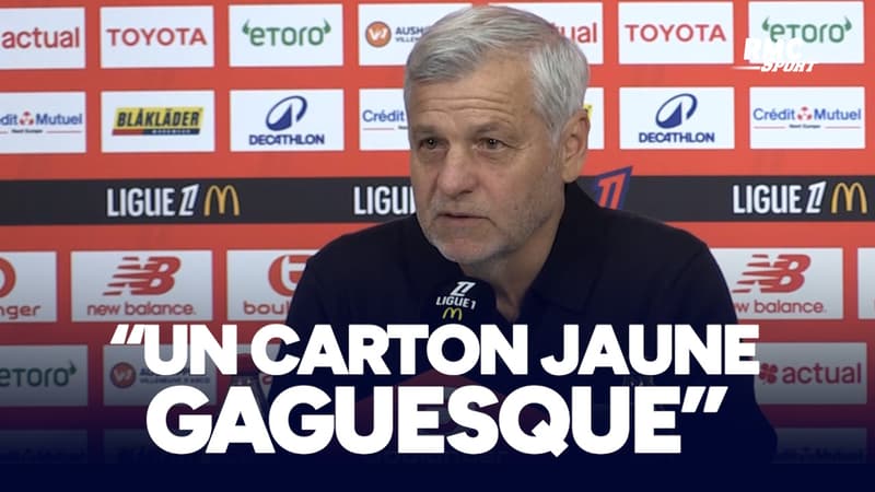 Lille 0-1 OL : "Un carton jaune gaguesque", fustige Genesio