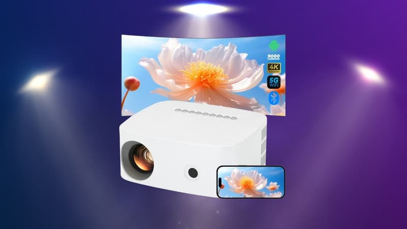 Ce mini projecteur en promotion est noté 4,8 sur 5 par ses utilisateurs 