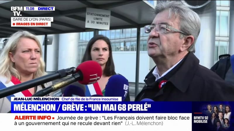 Jean-Luc Mélenchon sur la grève: 
