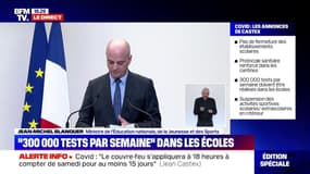Jean Castex: "Nombre d'étudiants ressentent de vraies difficultés psychologiques (...) c'est, pour le gouvernement, une source de préoccupation majeure"