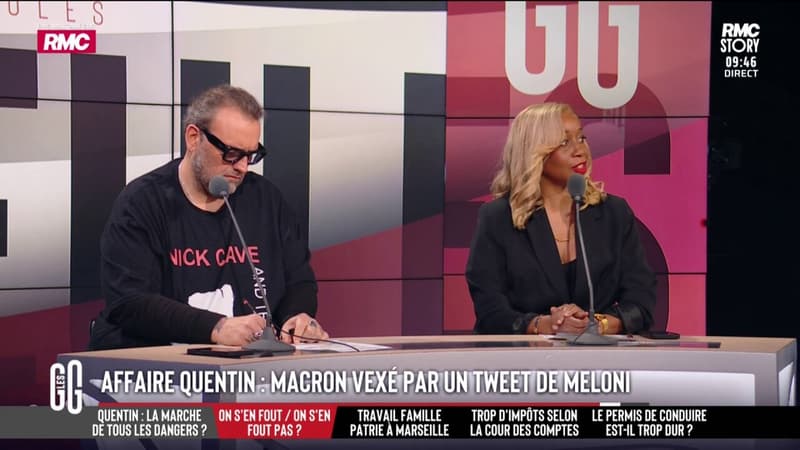 Passe d'armes entre Macron et Meloni autour de la mort de Quentin Deranque