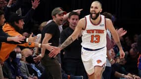 Evan Fournier a inscrit 41 points, son record en carrière, pour permettre aux Knicks de battre les Celtics de Boston, le 6 janvier 2022 à New York