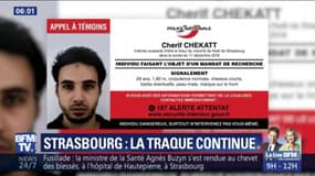 Strasbourg: 36h après la traque continue