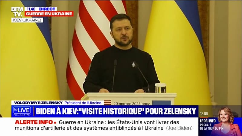 Zelensky déclare que la visite de Biden à Kiev est 