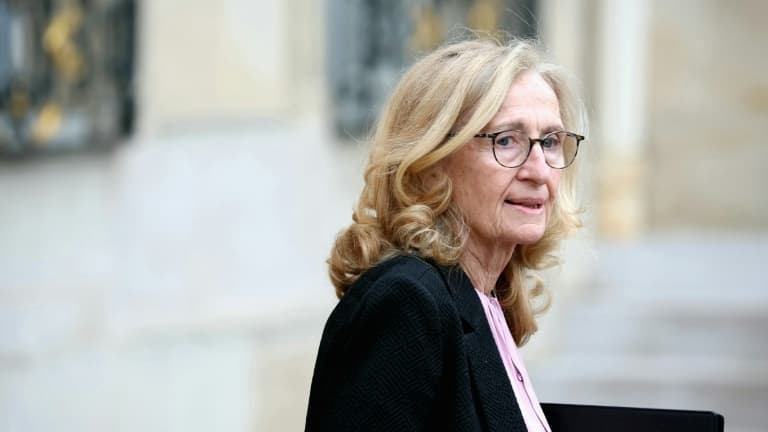 La ministre de l'Edcation Nicole Belloubet, le 14 février 2024 à Paris