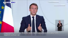 Emmanuel Macron: "Notre objectif est simple: (...) passer de 40.000 contaminations par jour à 5.000"