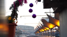 La gare de Sarrebourg décorée pour les fêtes de Noël (Photo d'illustration).