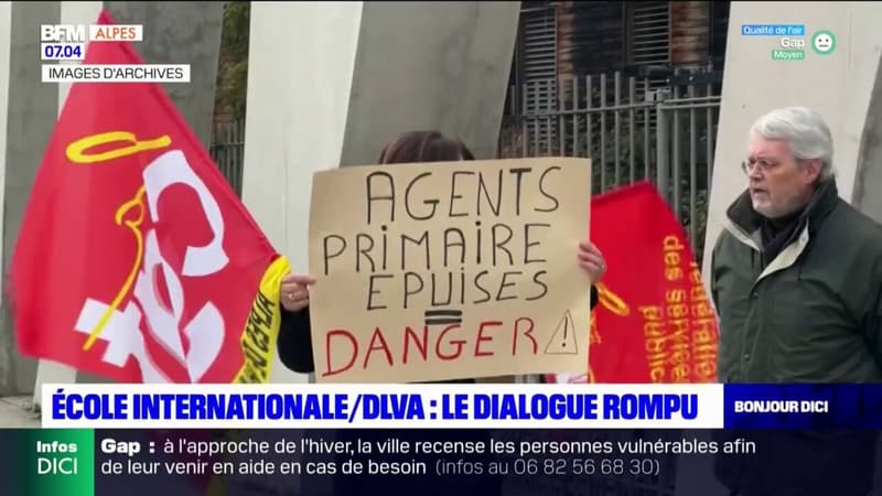 Manosque : la grève des agents territoriaux de l'école internationale se poursuit