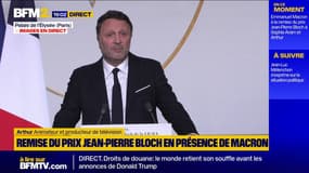 Lutte contre l'antisémitisme: l'animateur Arthur a reçu le prix Jean-Pierre Bloch à l'Élysée