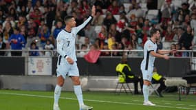 Cristiano Ronaldo lors de Portugal-Croatie (2-1, Ligue des nations), le 6 septembre 2024
