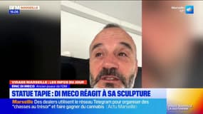 Statue de Bernard Tapie: la réaction d'Éric Di Meco à sa sculpture