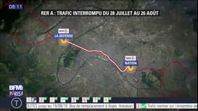 Le RER A ferme pendant un mois dans Paris pour travaux