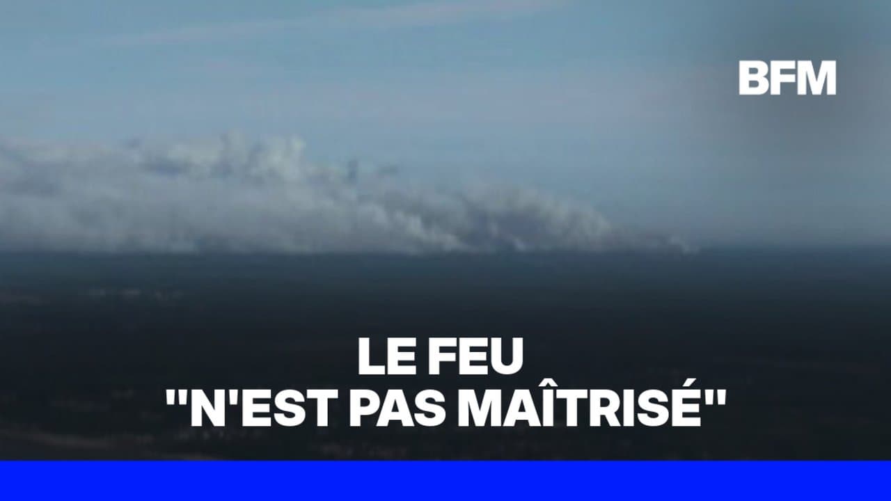 Les impressionnantes images du feu en Gironde vu depuis les airs