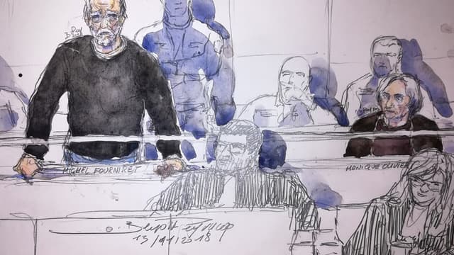 Michel Fourniret a bondi dans le box après avoir été poussé par un avocat.