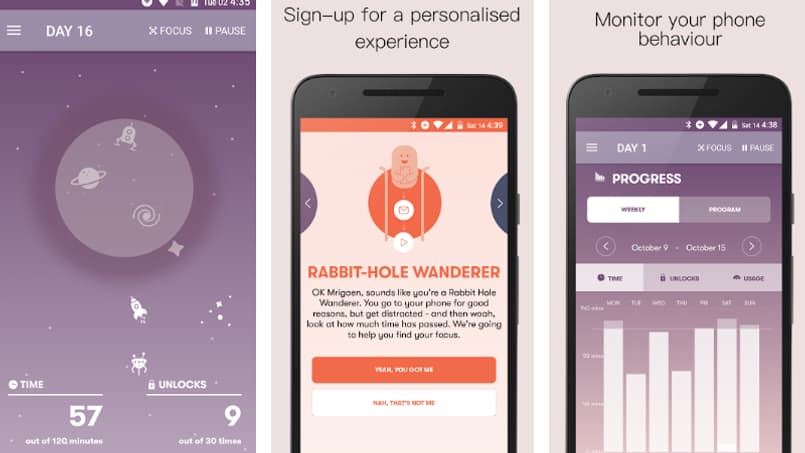 L'application Space propose une connexion personnalisée.