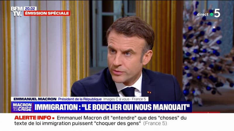 Pour Emmanuel Macron, la loi immigration est 