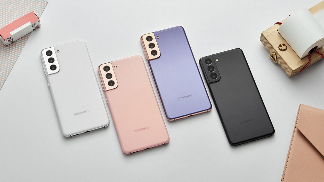 Les différents coloris du Samsung Galaxy S21