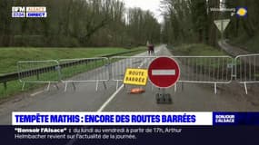 Tempête Mathis: des routes toujours barrées ce lundi