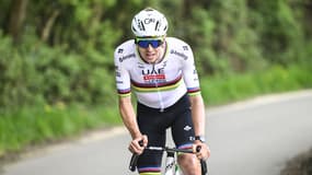 Tadej Pogacar lors de l'Amstel Gold Race le 20 avril 2025.