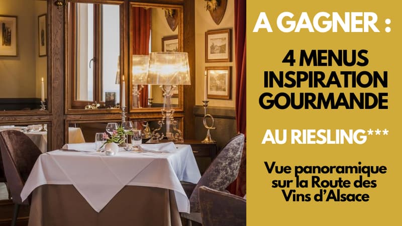 Valeur du lots 73 € pour 2 personnes et au total 292 € pour les 4 menus.