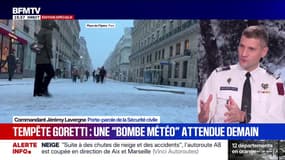 Tempête Goretti: "On n'a pas le même type de message quand il s'agit de chutes de neige ou de vents violents", explique le porte-parole de la Sécurité civile