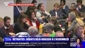 Retraites: débats déjà houleux à l'Assemblée nationale