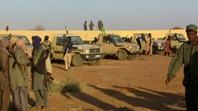 D'anciens rebelles dans un camp de regroupement à Gao au Mali, le 9 janvier 2017